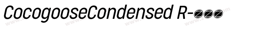 CocogooseCondensed R字体转换